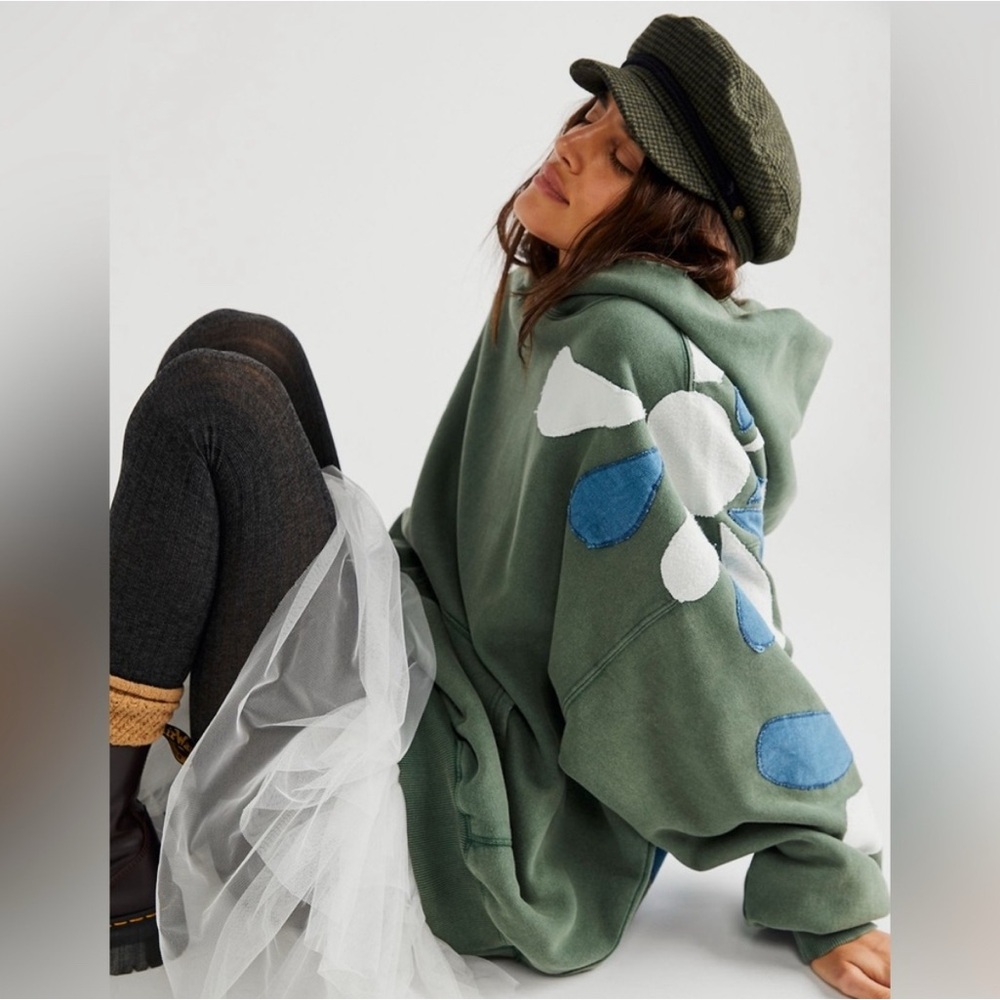 💚NWT💚 We The Free It's A Vibe Hoodie Forest Pine Combo size LARGE 💚☘️🇮🇪 - Picture 4 of 5